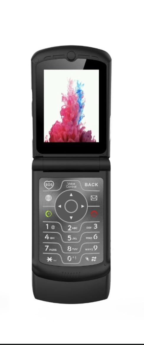 4G LTE Flip Phone, Android 11 Go, Dual Screens, 2GB RAM 16GB Storage J155