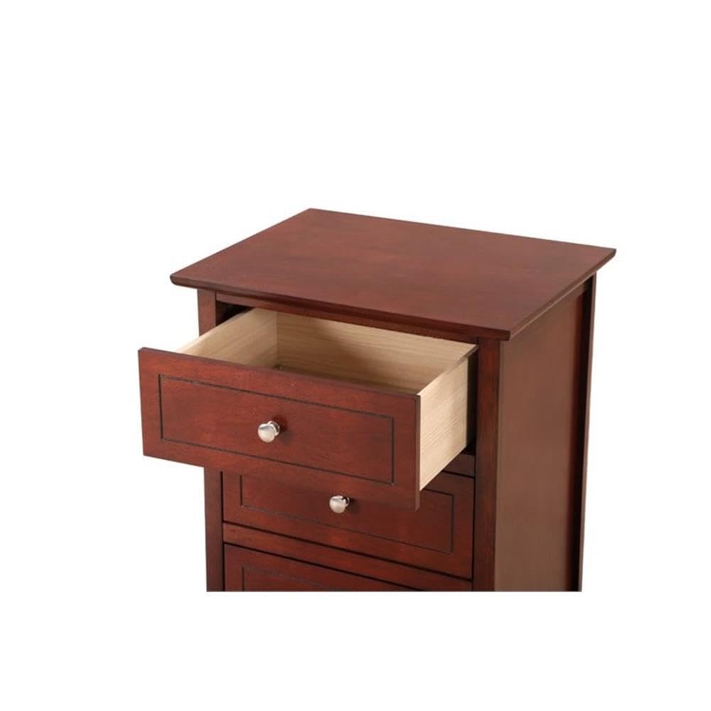 3-Drawer Solid Wood Nightstand B490