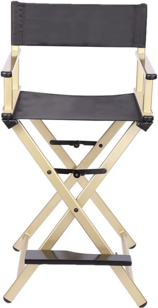 Portable Folding Director's Chair Aluminum Lightweight Gold X480