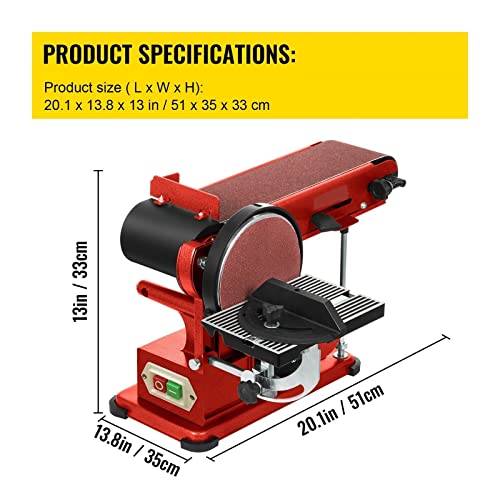 4x36 Inch and 6 Inch Disc 350W Benchtop Belt Disc Sander N11115