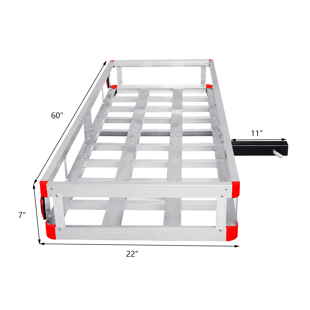 Aluminum Hitch Cargo Carrier 60” x 22” x 7” Z860763