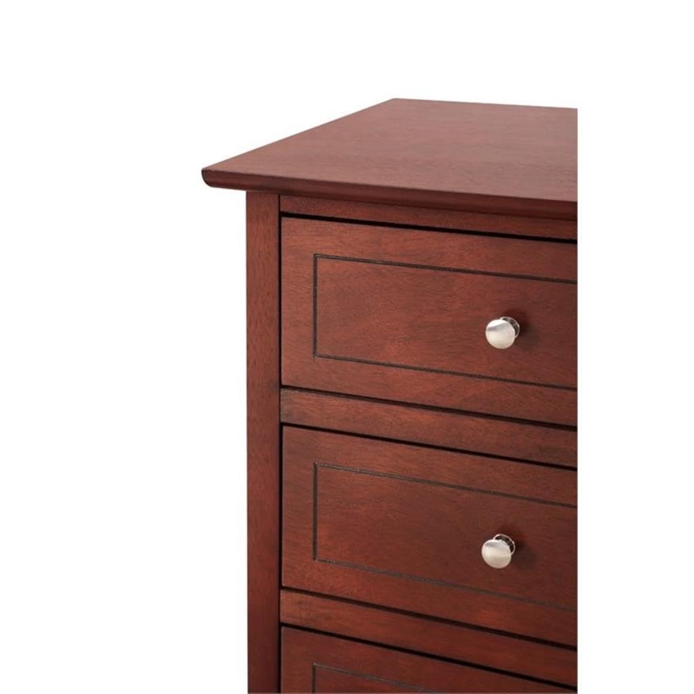 3-Drawer Solid Wood Nightstand B490