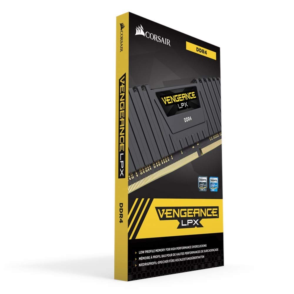 Black DDR4 Desktop RAM 16GB 2x8GB 3600MHz L9854