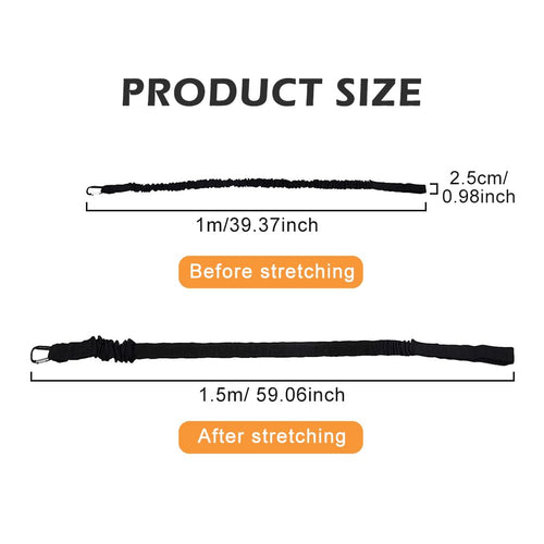 2 Pack Stretchable Kayak Paddle Leash with Carabiner B710129