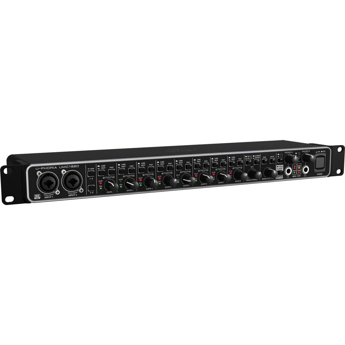18x20 USB Audio/MIDI Interface with Mic Preamplifiers and ADAT I/O Y312