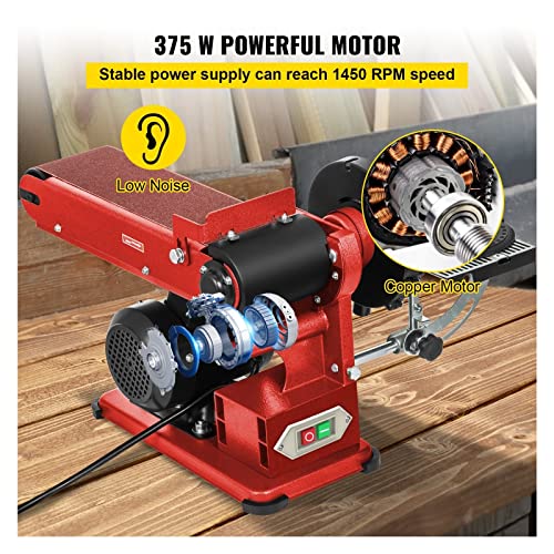 4x36 Inch and 6 Inch Disc 350W Benchtop Belt Disc Sander N11115