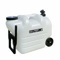 Black Portable Water Container with Faucet and Wheels Q79127