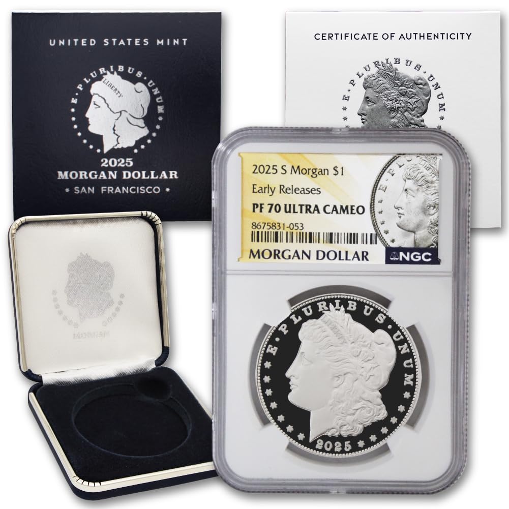 American Silver Morgan Dollar Coin PF-70 Ultra Cameo Y871