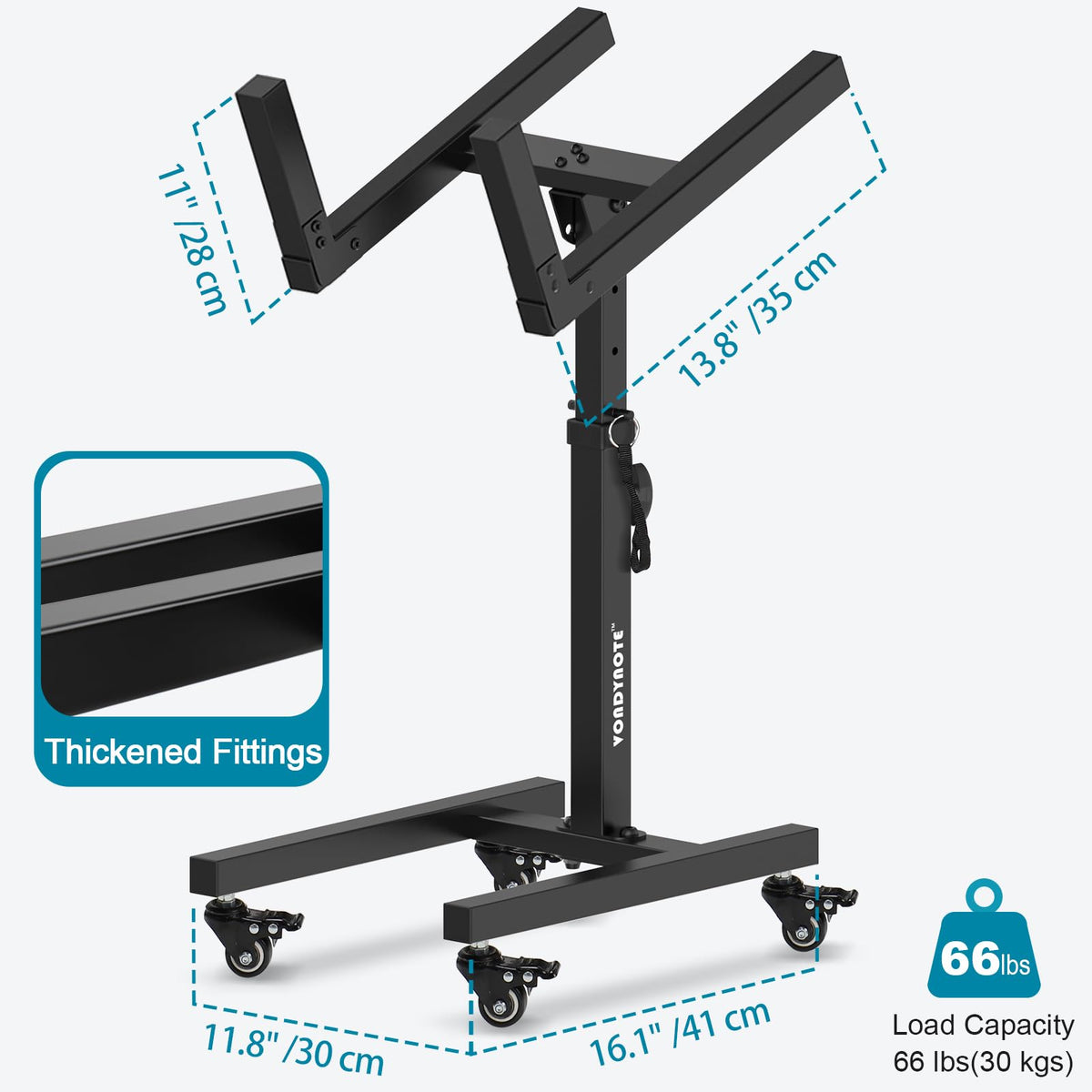 Adjustable Guitar Amp Stand with Wheels K9556