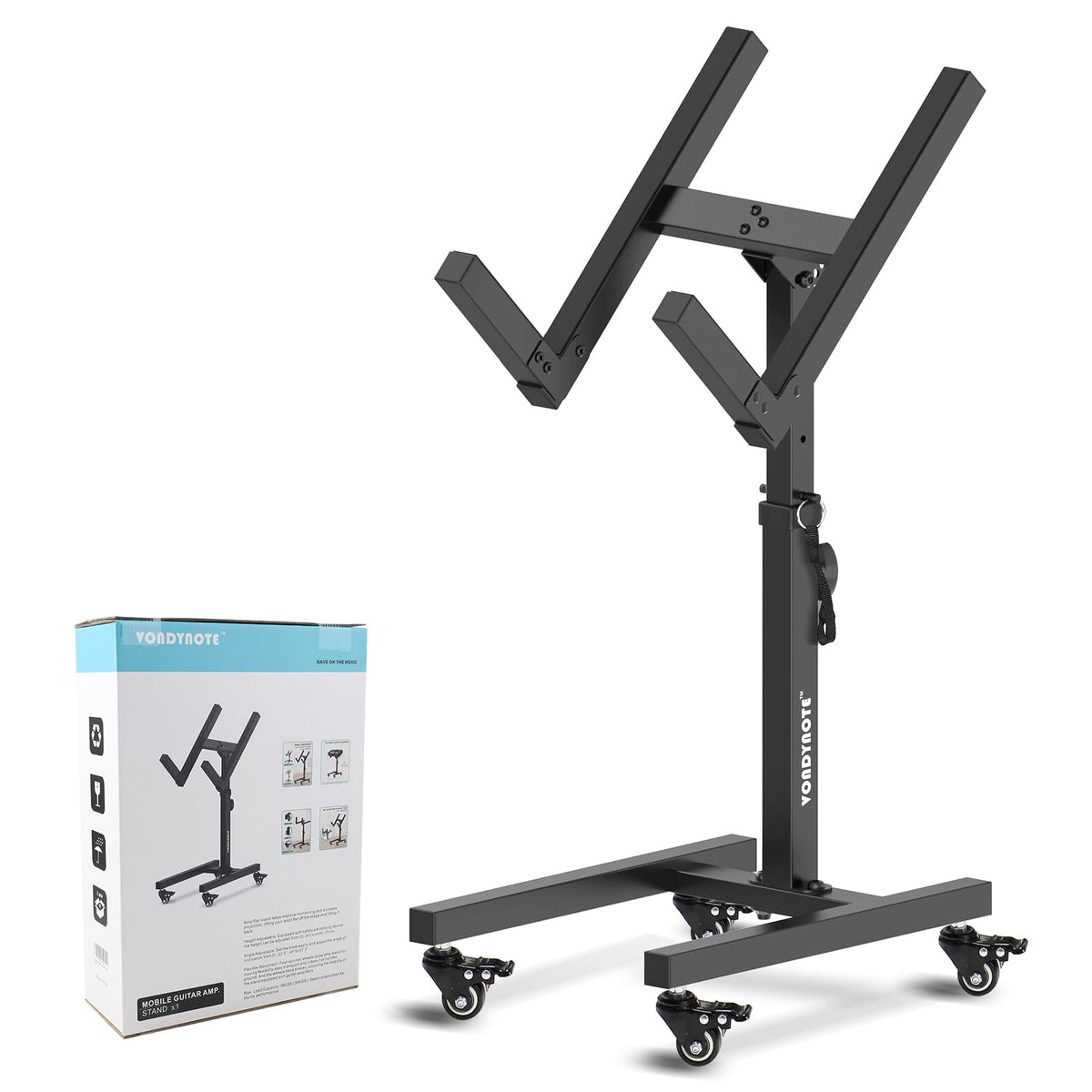 Adjustable Guitar Amp Stand with Wheels K9556
