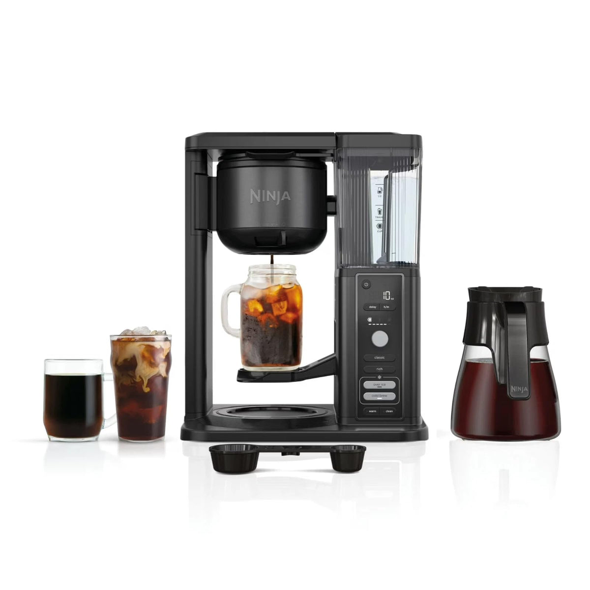 Hot & Iced XL Coffee Maker with Rapid Cold Brew, 8 Sizes, Black R57732