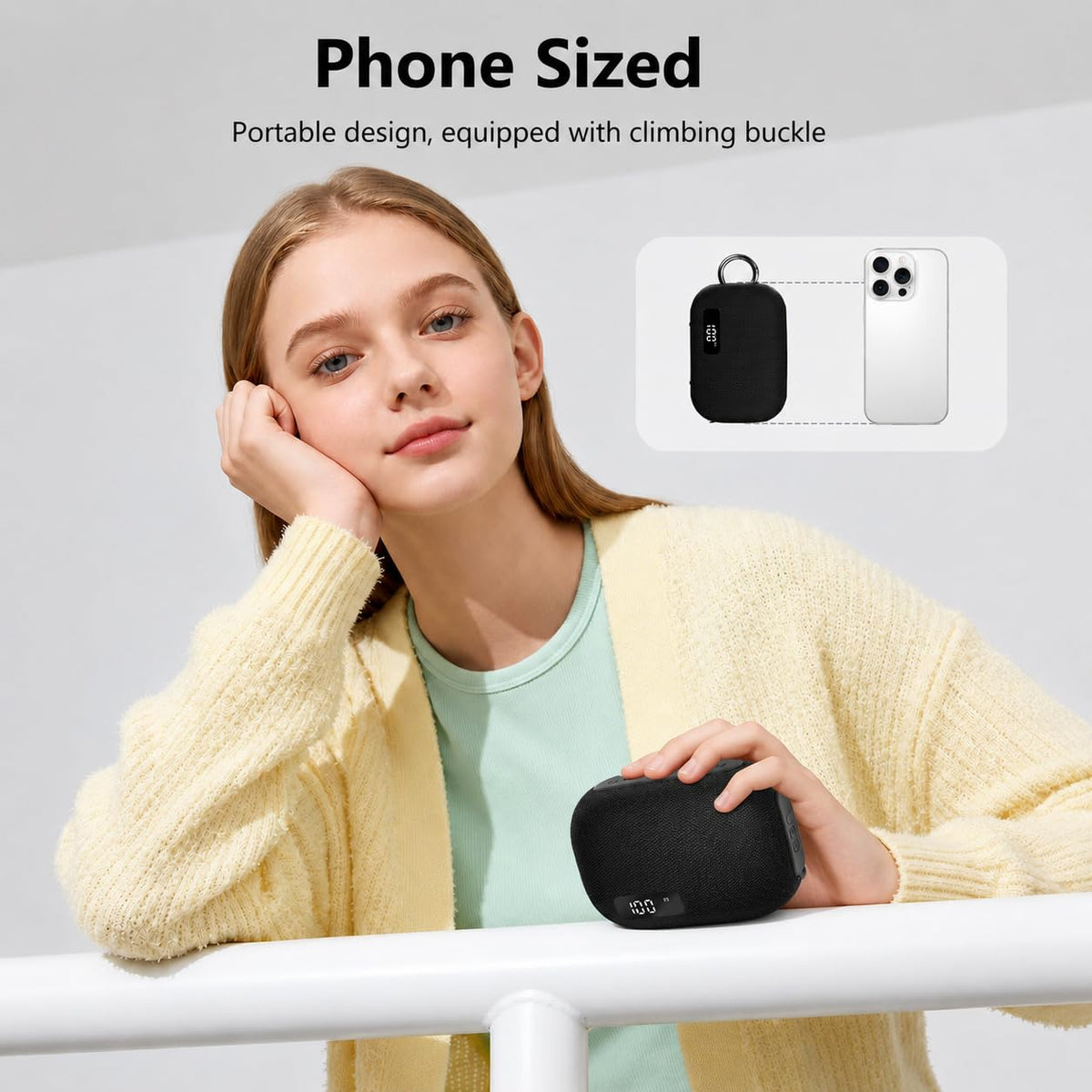 Portable IP67 Waterproof Bluetooth Speaker with Digital Battery Display U407
