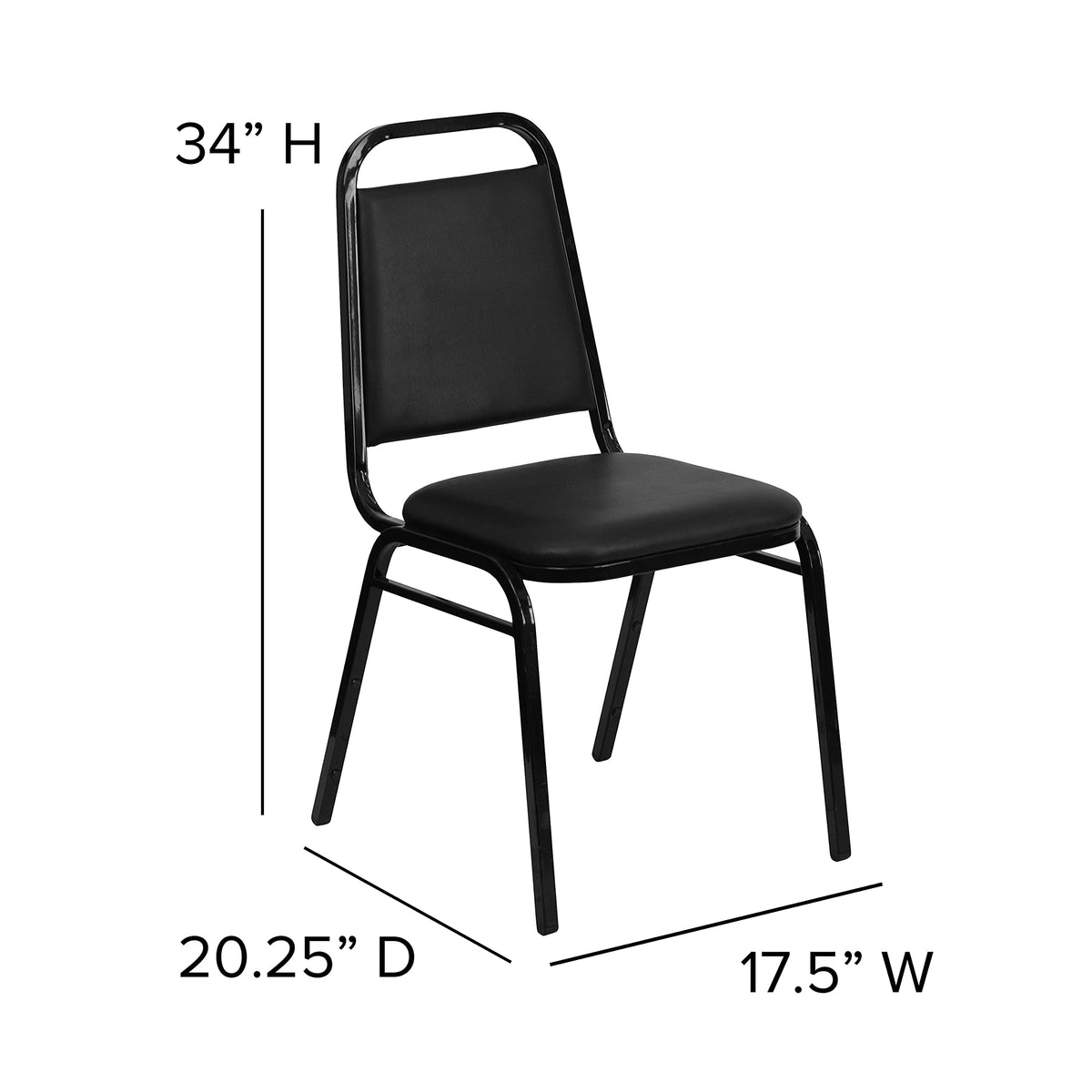 Black Stackable Banquet Chair Y317