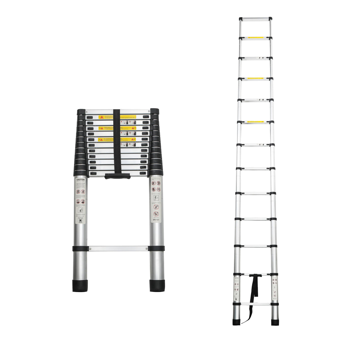 16.5FT Aluminum Telescoping Ladder, 300LB Capacity A551