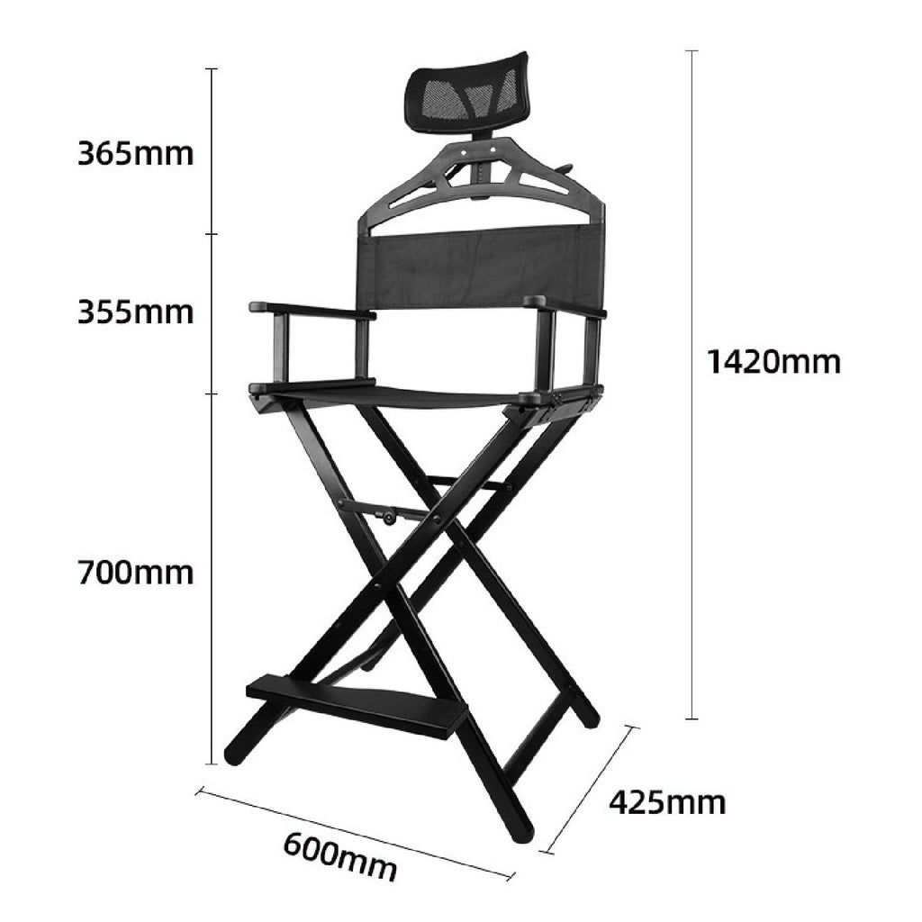 Foldable Makeup Artist Chair 300lbs Gold N761