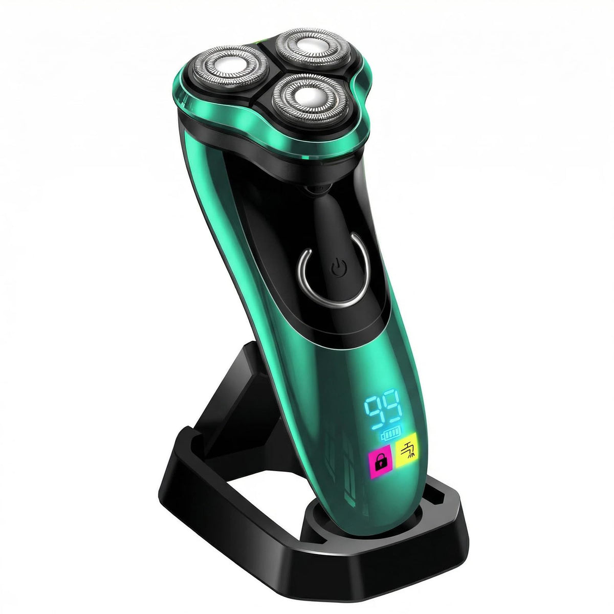 Cordless Rechargeable Rotary Electric Razor with Pop-Up Trimmer P111