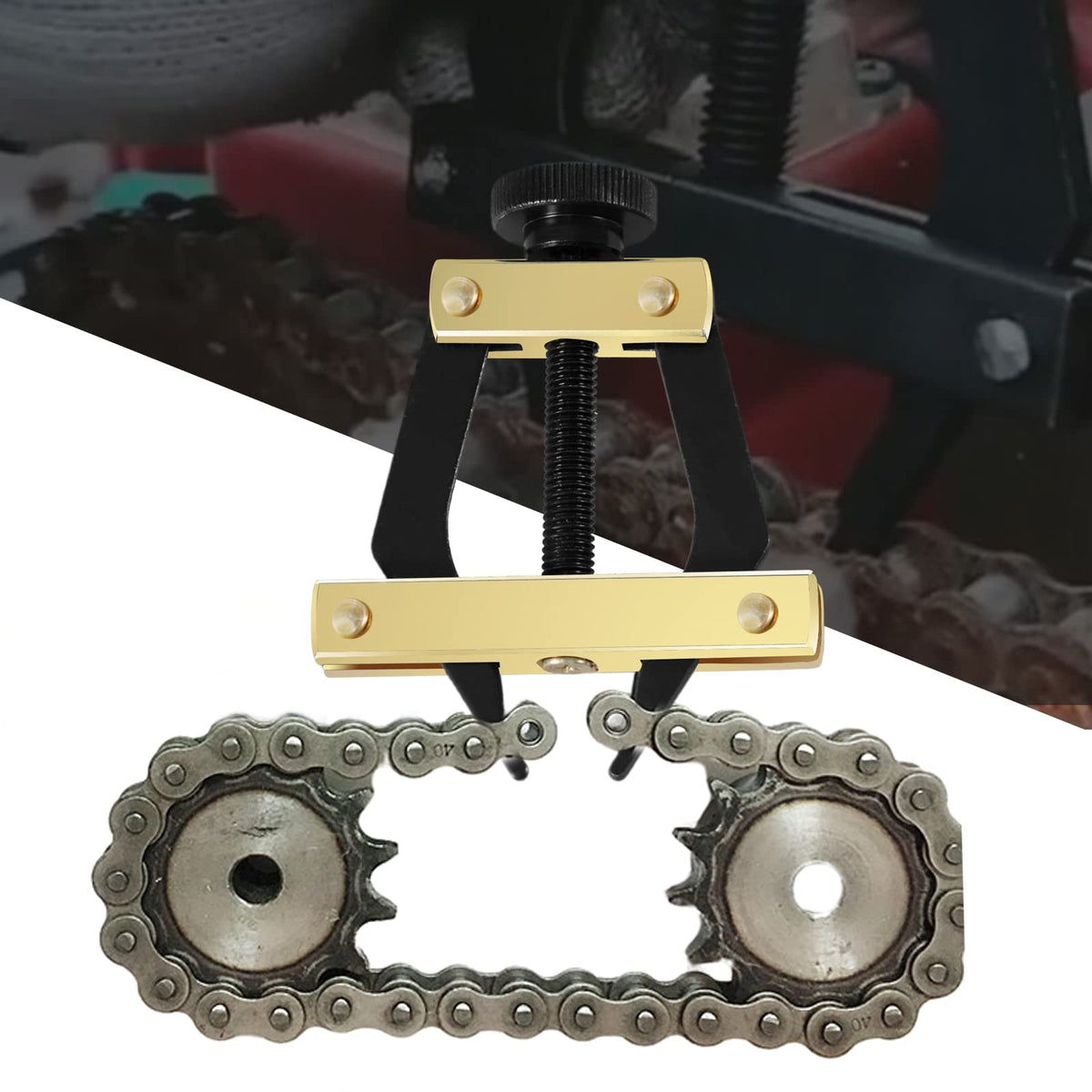 Roller Chain Breaker Cutter Puller Tool Kit #25-60 Chains Y138