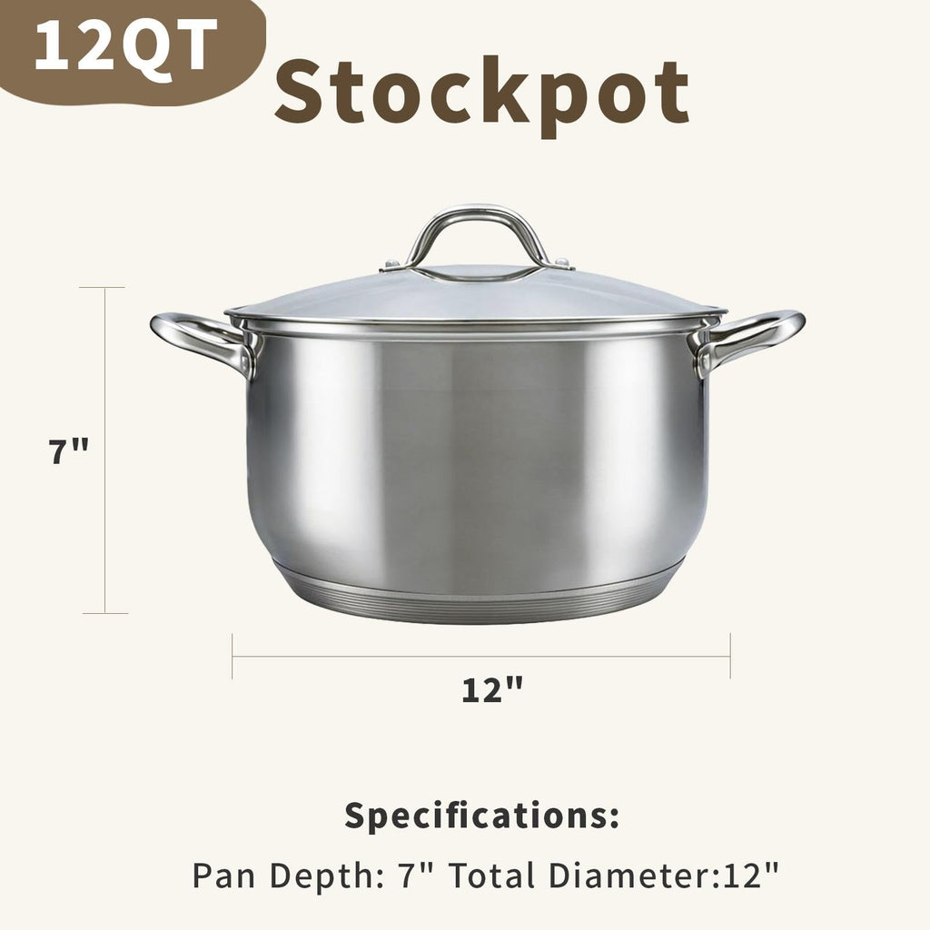 Stainless Steel 12 Quart Stock Pot M88733