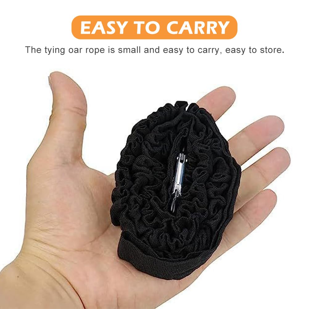 2 Pack Stretchable Kayak Paddle Leash with Carabiner B710129