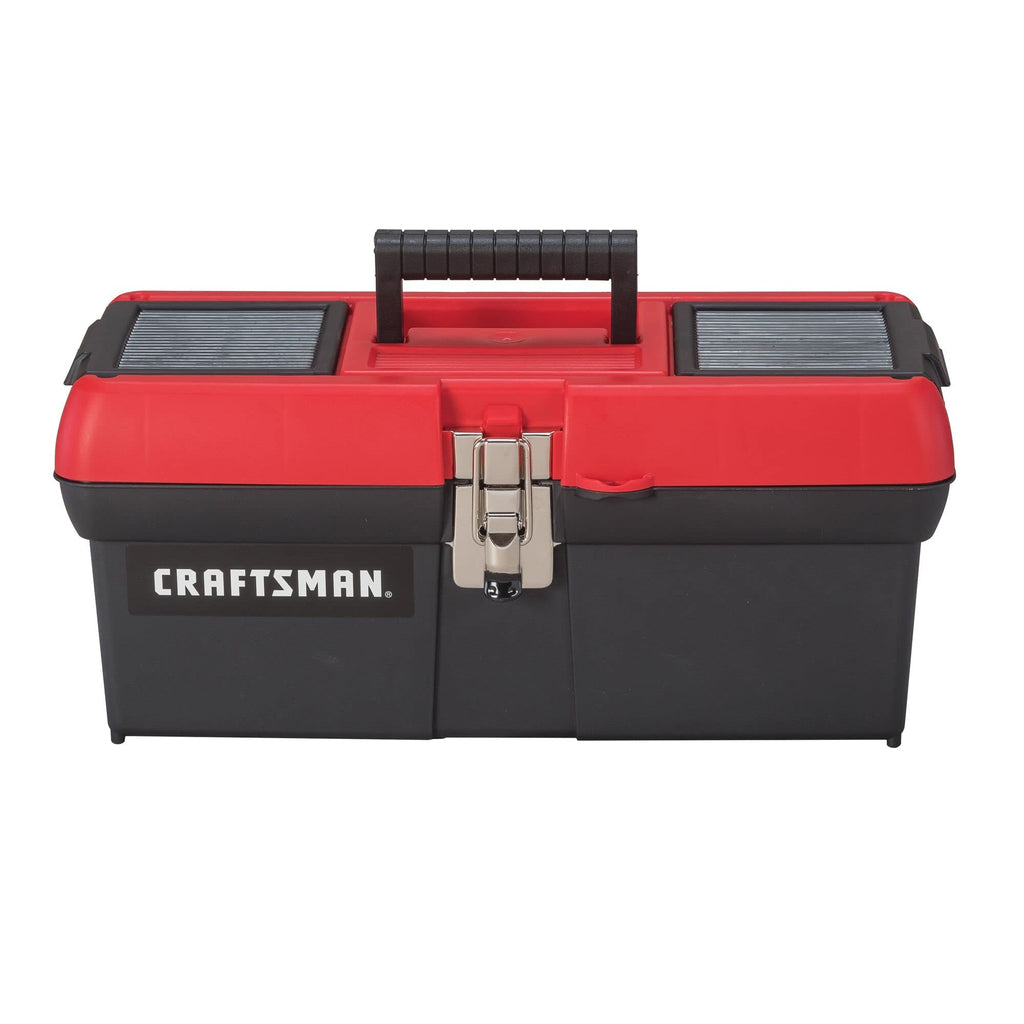 Lockable 16 in. Red Black Tool Box T490194