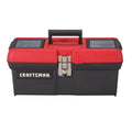 Lockable 16 in. Red Black Tool Box T490194