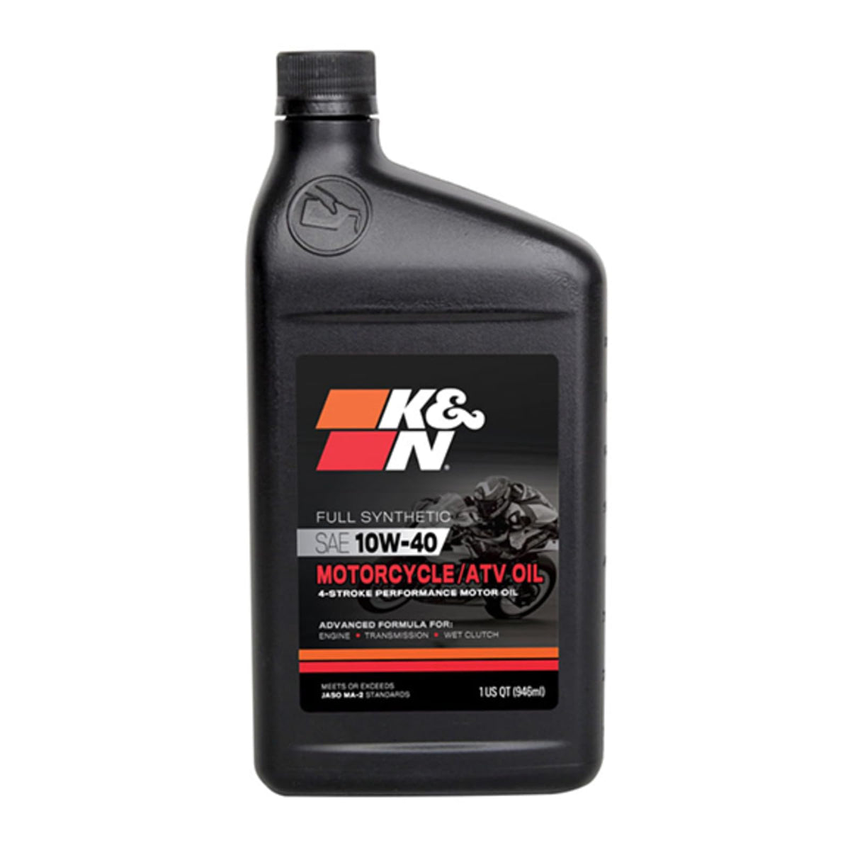10W-40 Synthetic Motorcycle ATV Oil 1 qt Z477581