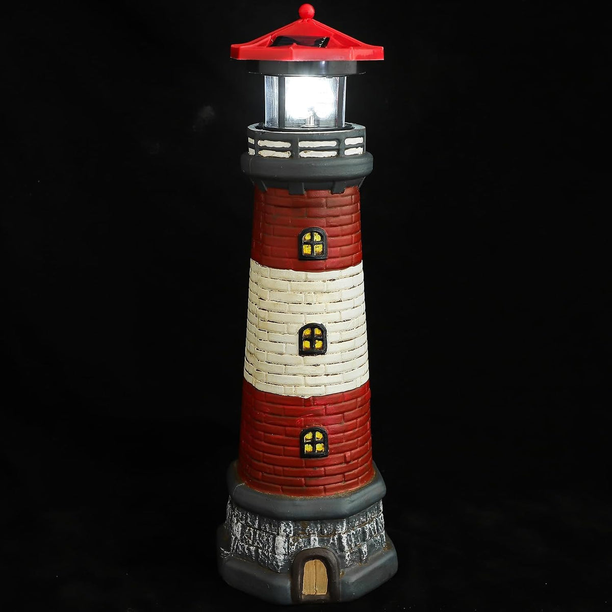 15" Rotating Lighthouse Outdoor Statue K2366