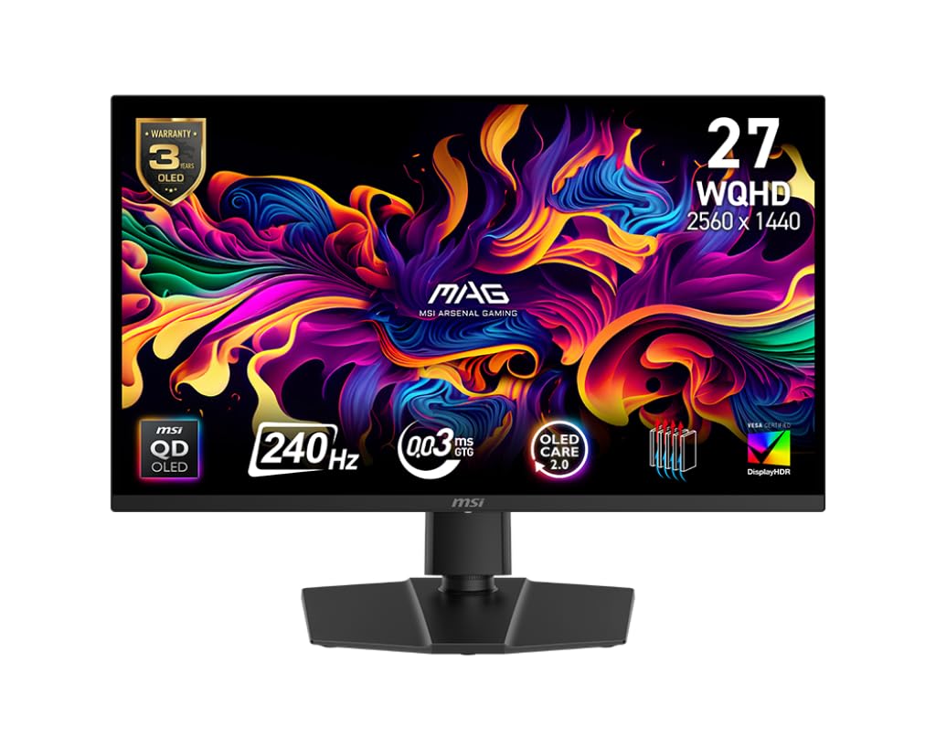 26.5 Inch WQHD 240Hz QD-OLED Gaming Monitor I17646