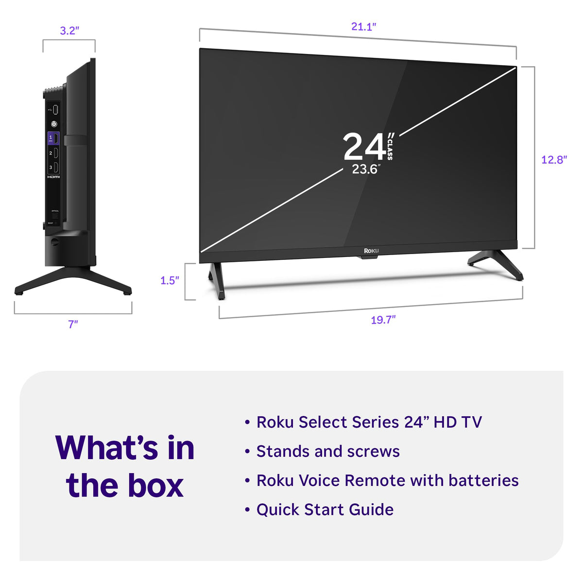 24-Inch 720p HD LED Smart TV C898