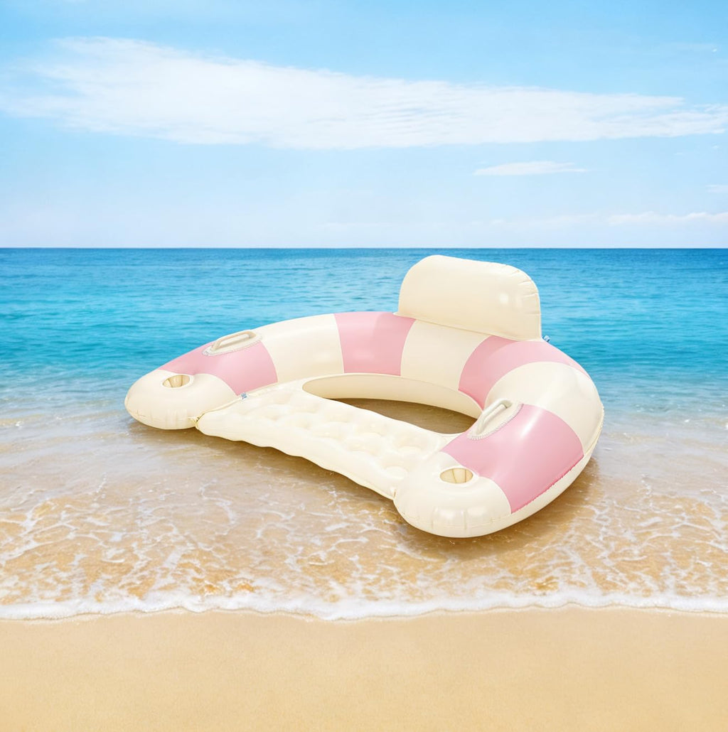 Inflatable Pool Float Chair with Cup Holders K242