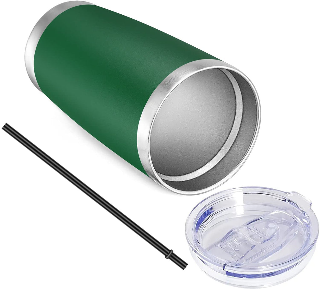 20oz Stainless Steel Insulated Tumbler with Lid and Straw Q154361