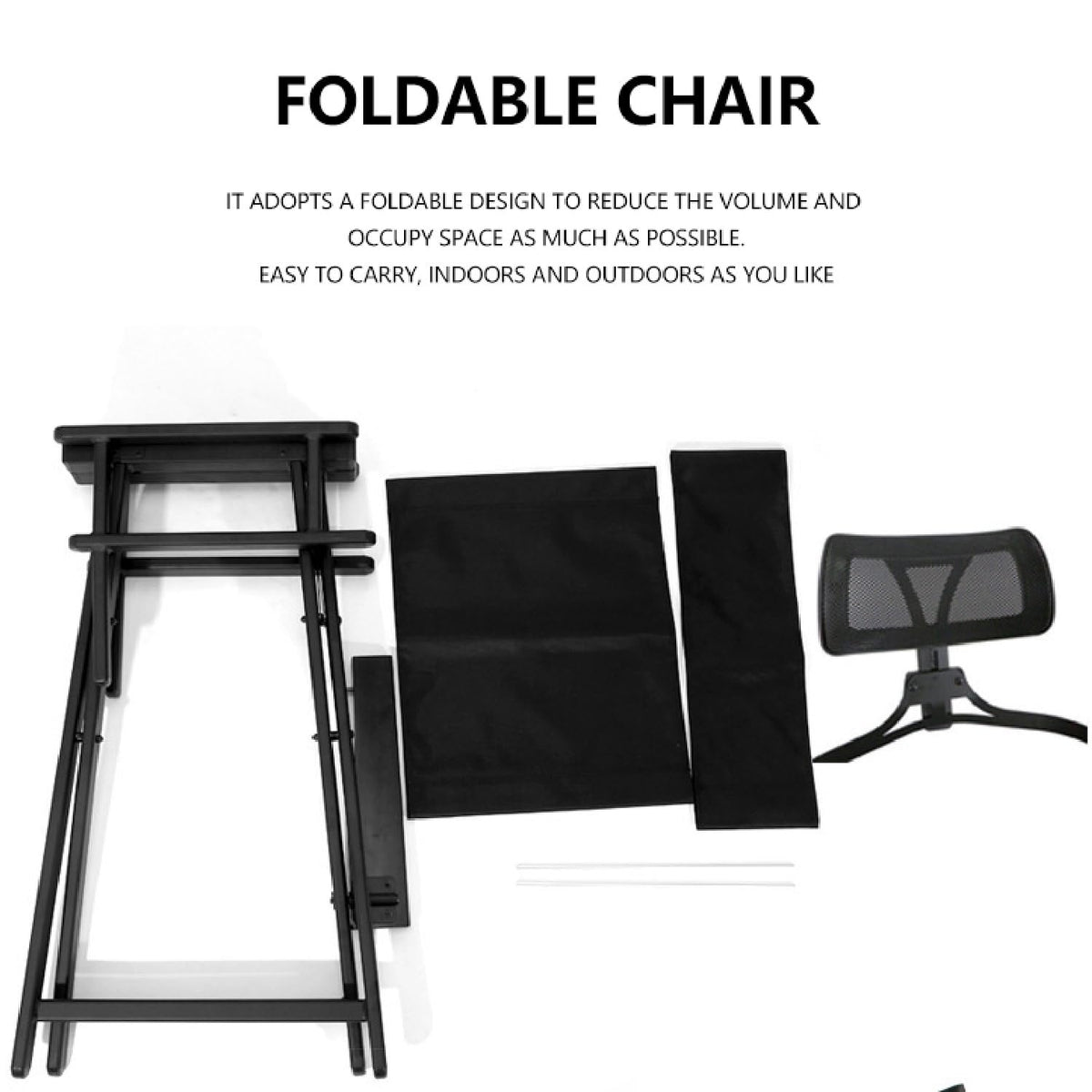 Foldable Makeup Artist Chair 300lbs Gold N761