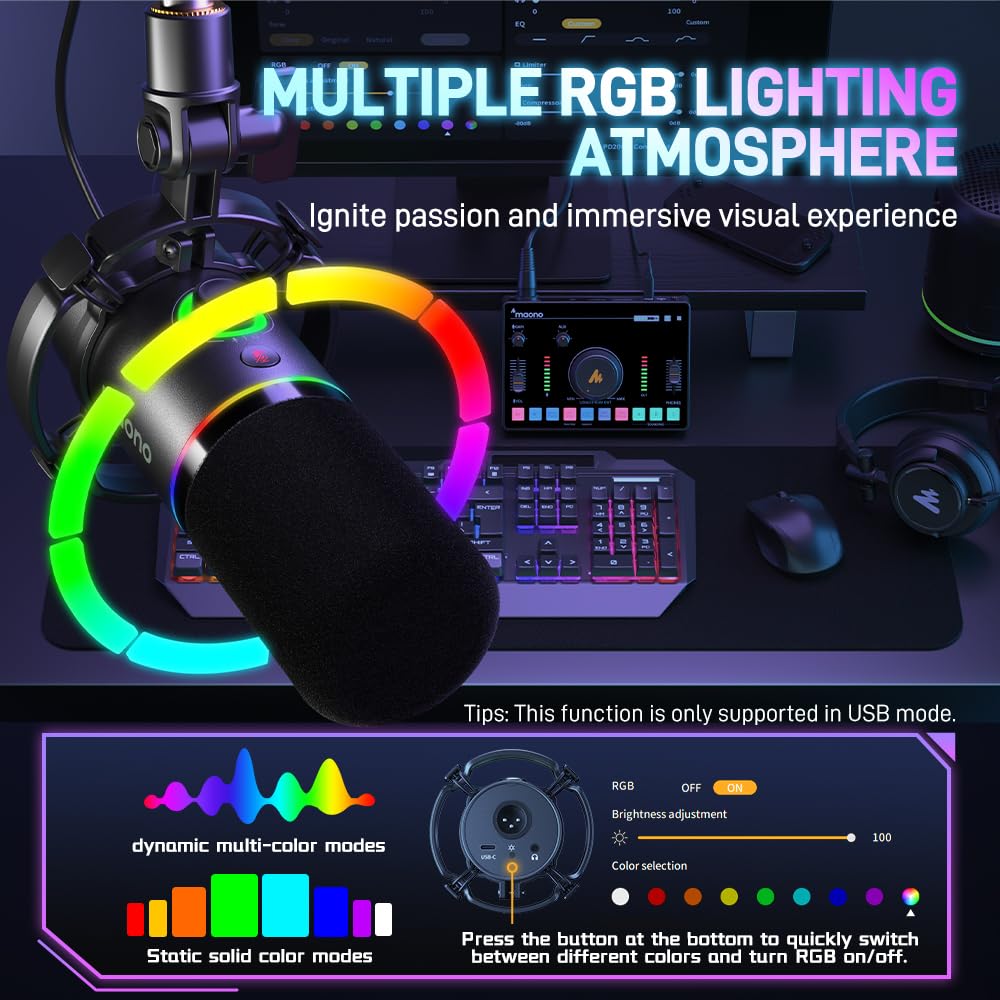 XLR USB Dynamic Microphone Kit Black W856207