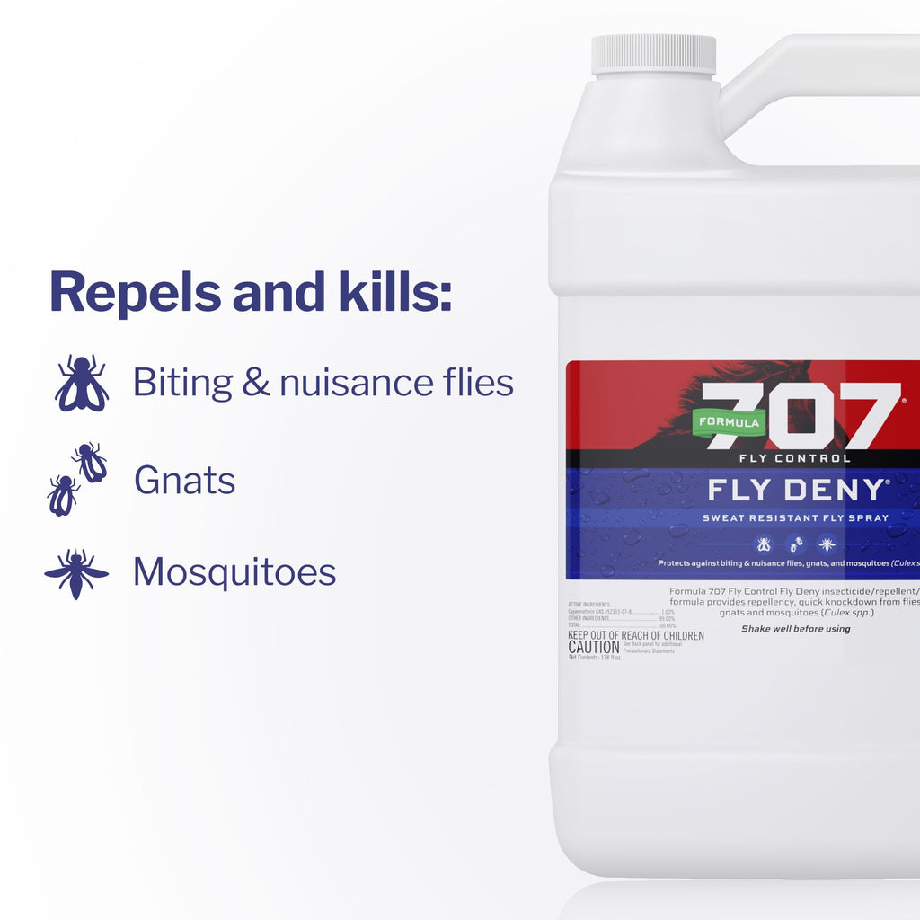 Fly Deny Spray for Horses & Ponies 1 Gallon Y211