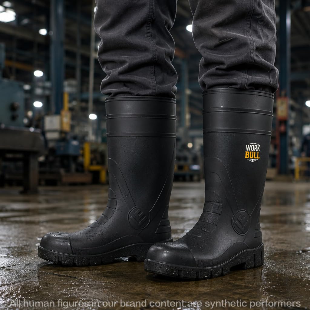 Men's Steel Toe Waterproof Knee High Work Boots P77597