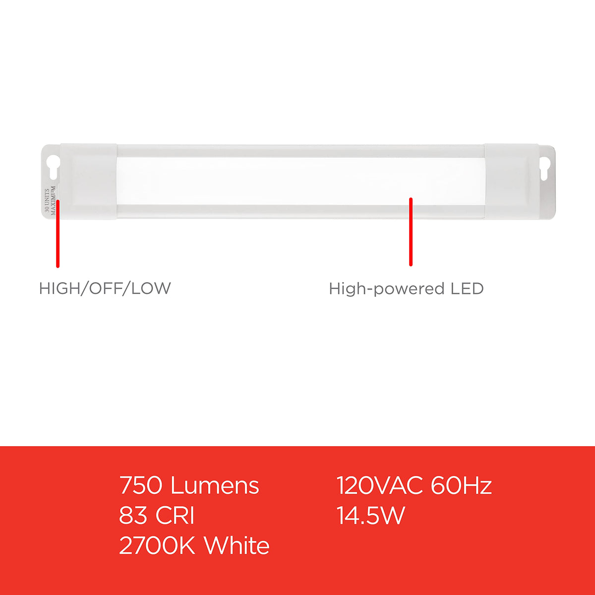 24 Inch Plug in Under Cabinet Light 2700K W713793