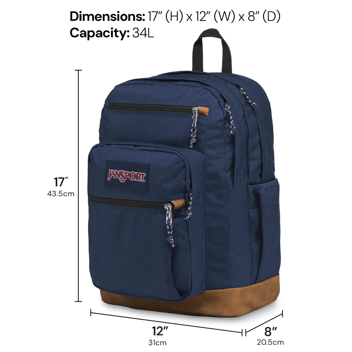 Black 15-inch Laptop Backpack with 2 Compartments H761974
