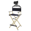 Foldable Makeup Artist Chair 300lbs Gold N761