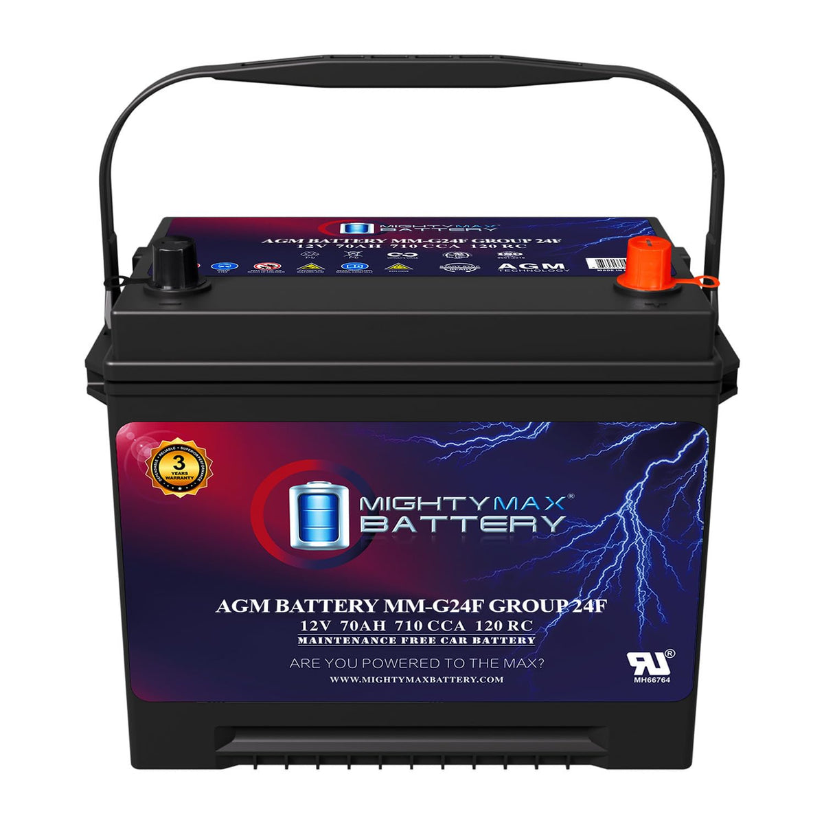 12V 70Ah AGM Replacement Battery I50565