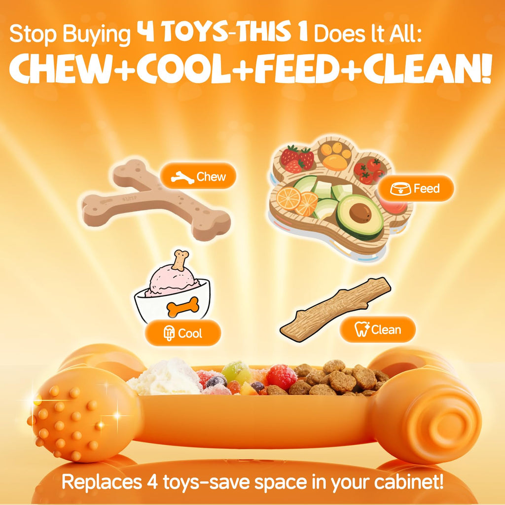 2-Pack Slow Feeder Chew Toy V63398