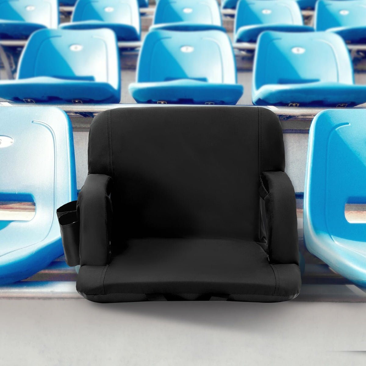 Folding Padded Stadium Seat with Cupholder S301