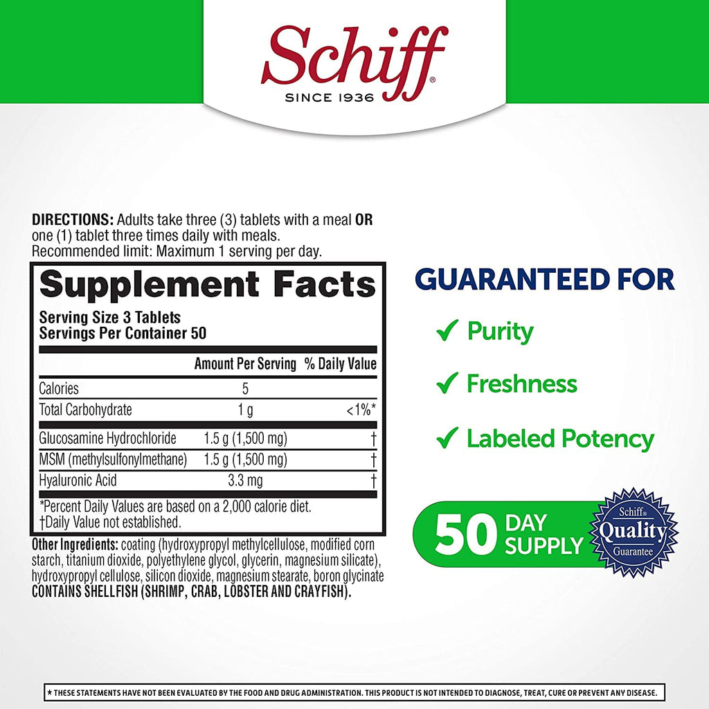 Glucosamine MSM Hyaluronic Acid Joint Supplement P862362