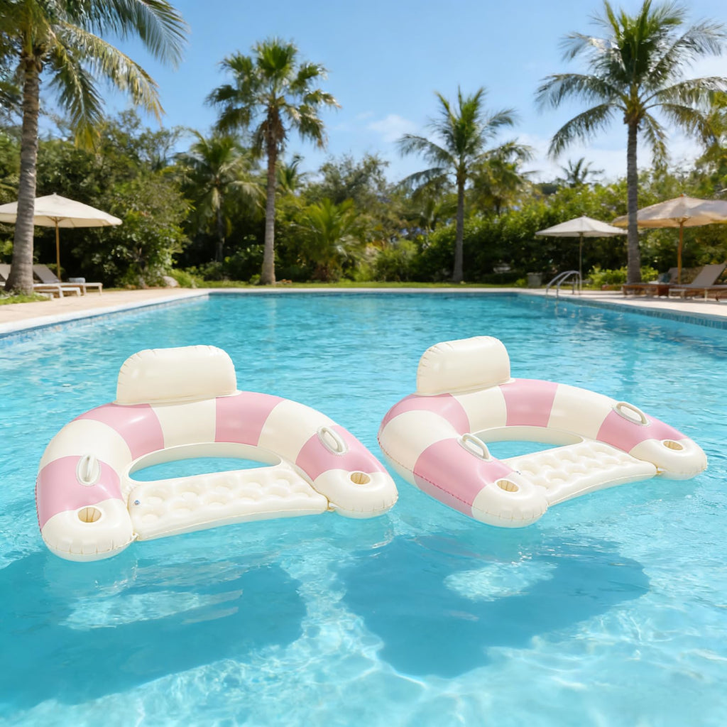 Inflatable Pool Float Chair with Cup Holders K242