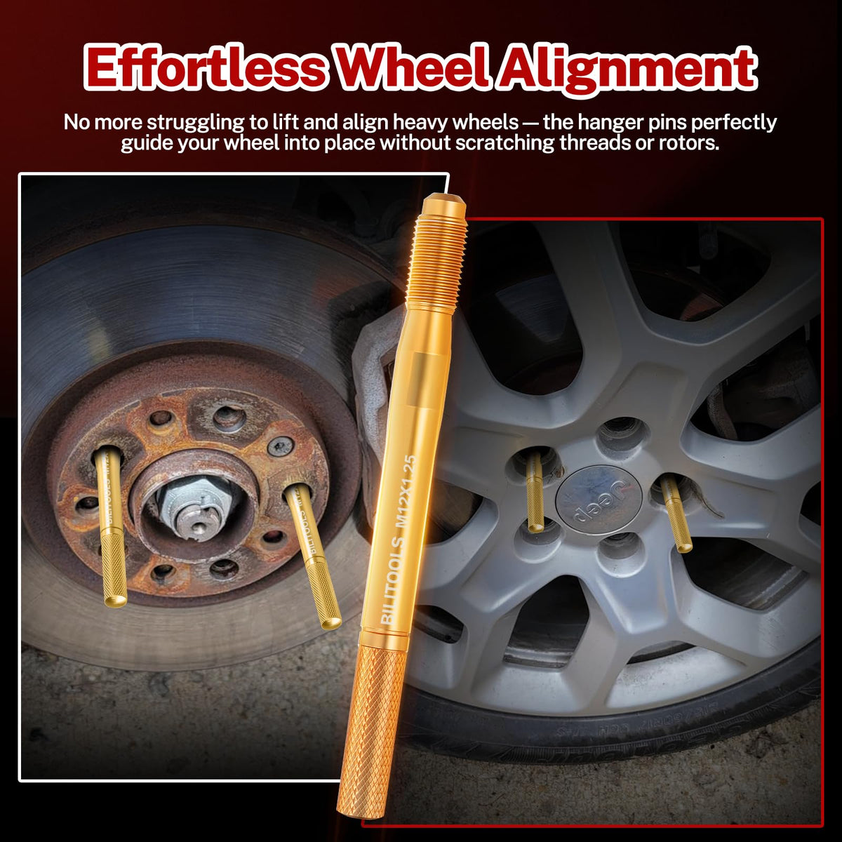 8 Piece Carbon Steel Wheel Hanger Alignment Pin Set C773214
