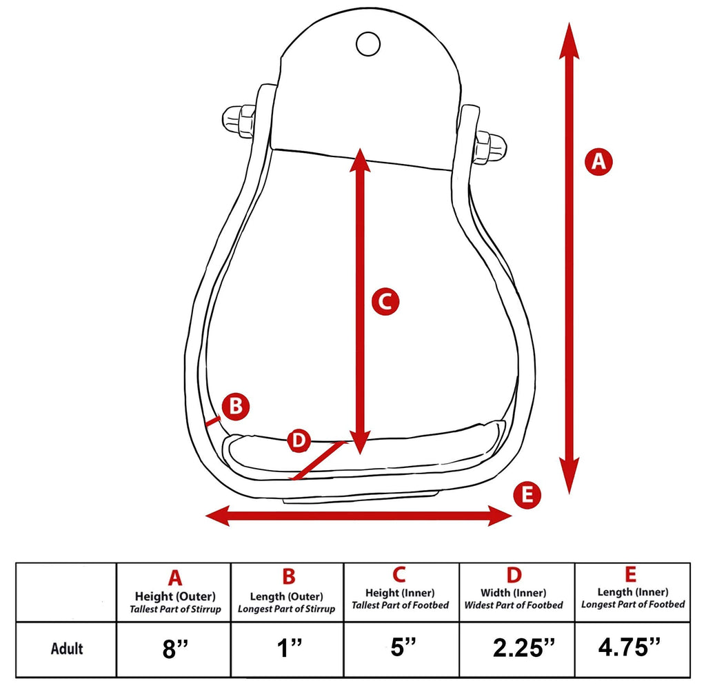 Angled Engraved Western Show Stirrups X804