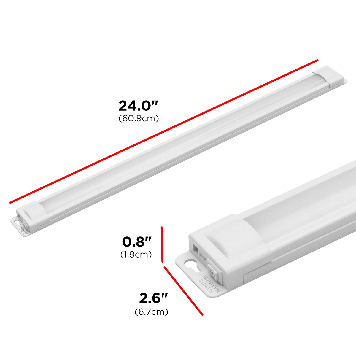 24 Inch Plug in Under Cabinet Light 2700K W713793