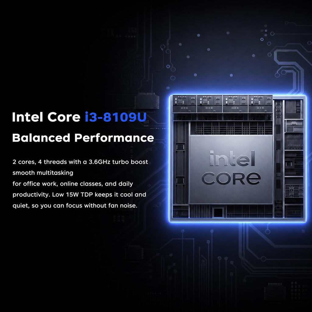 Laptop with Intel i3 Processor, 8GB RAM 256GB SSD, 15.6" FHD Display V290