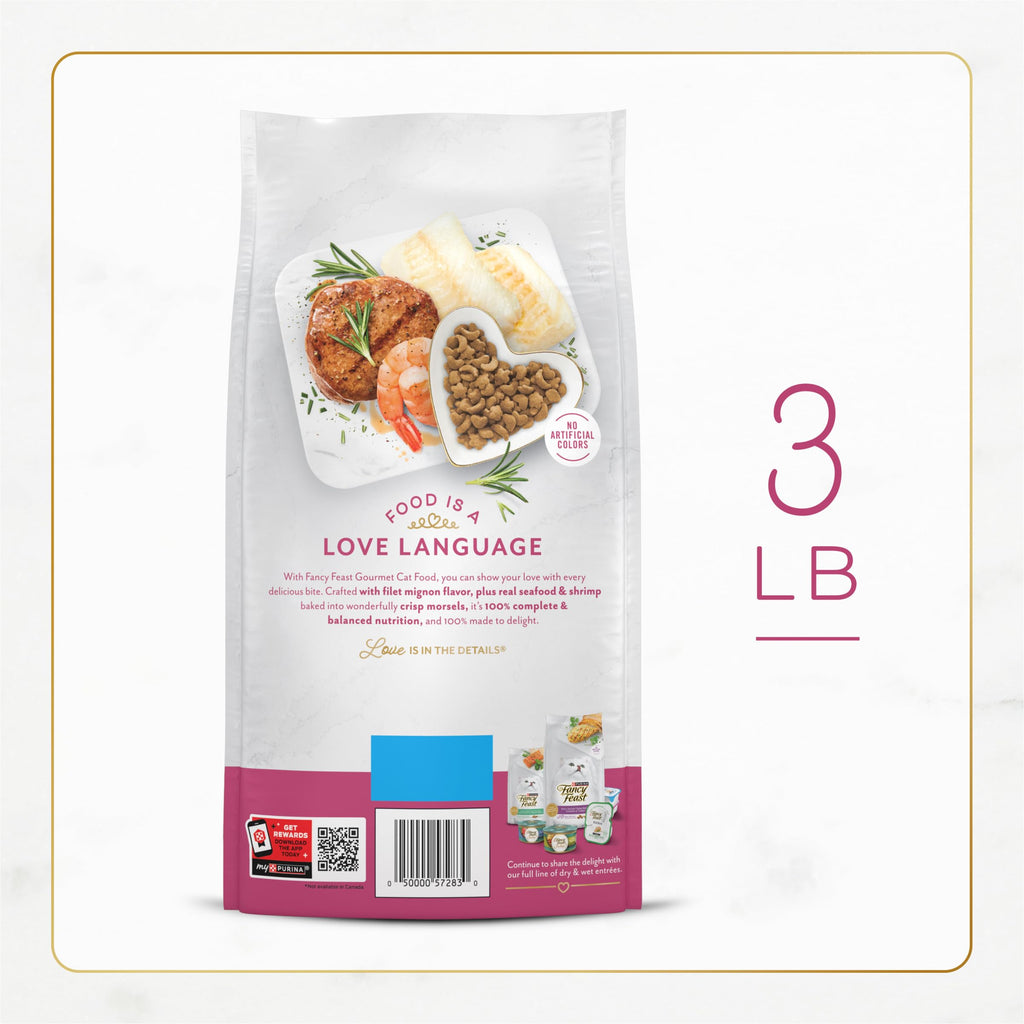 Dry Cat Food Filet Mignon Flavor 3 lb. Bag C73424