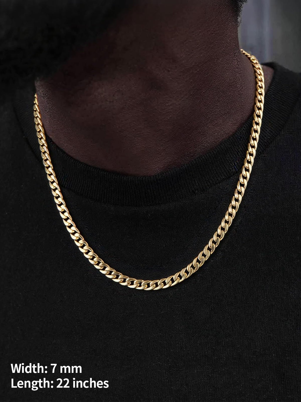 Cuban Link Chain Stainless Steel Necklace O83319