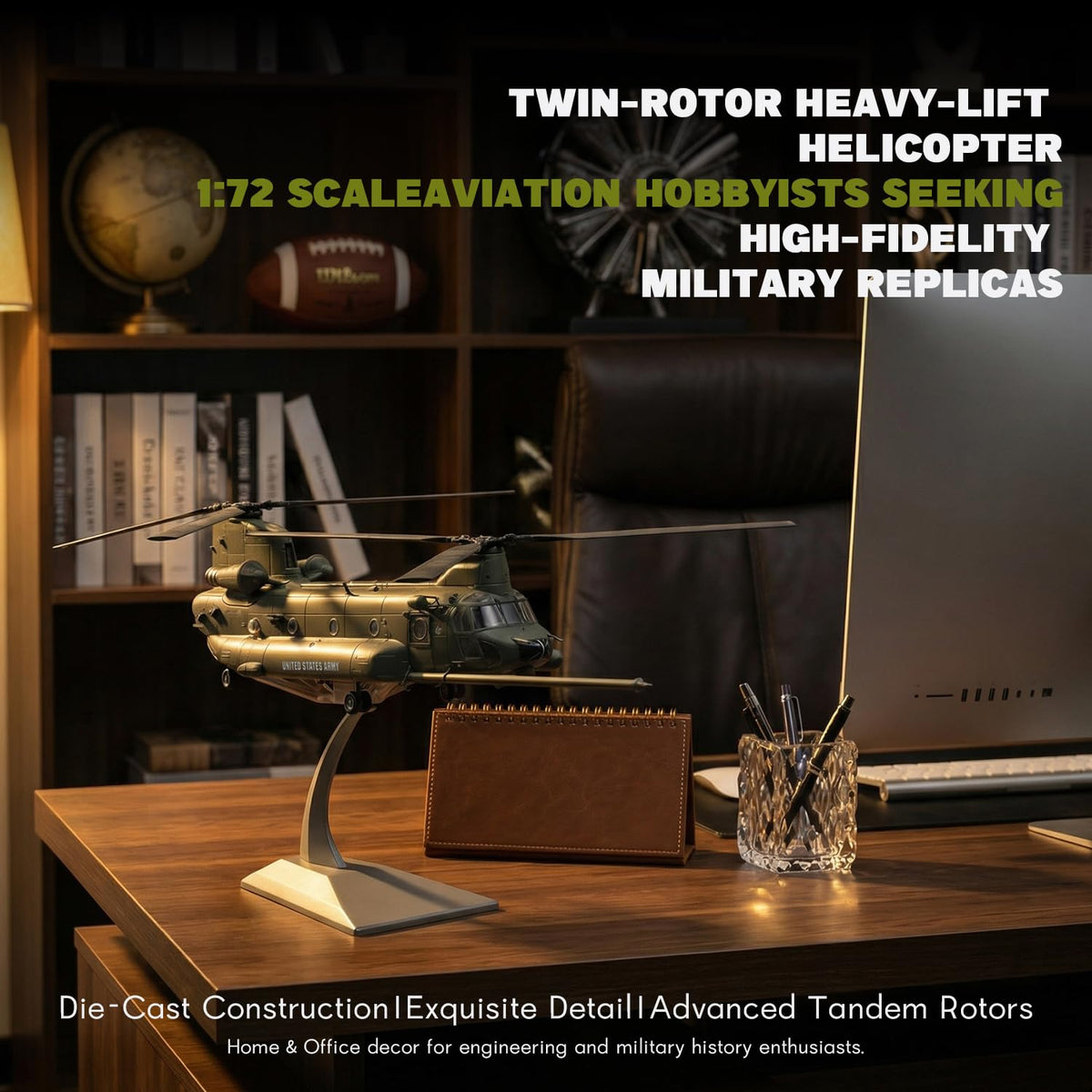 1/72 MH-47G Chinook Die-cast Metal Helicopter Model O8577